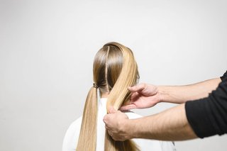 Flätade hårknutar Tutorial Step 6 Kerastase